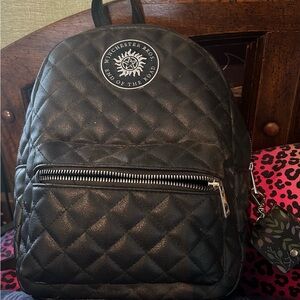 Supernatural end of the road quilted backpack